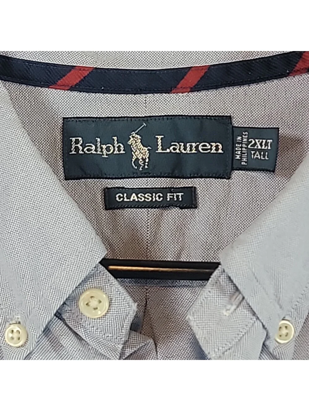Polo Ralph Lauren Shirt Mens SZ 2XLT Light Blue Oxford SS Classic Tall 510